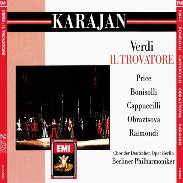 Il Trovatore (Berliner Philharmoniker feat. conductor: Herbert von Karajan, soprano: Leontyne Price, tenor: Franco Bonisolli, baritone: Piero Cappuccilli, mezzo-soprano: Elena Obraztsova) cover