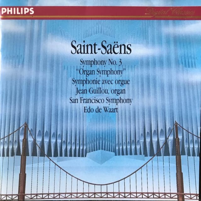 Symphony No. 3 "Organ Symphony" (San Francisco Symphony feat. organ: Jean Guillou, conductor: Edo de Waart) cover