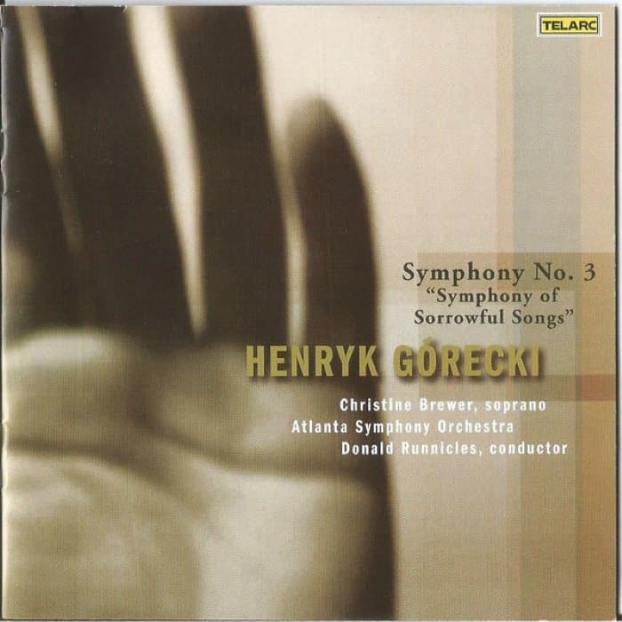 Symphony No. 3 "Symphony of Sorrowful Songs" (Atlanta Symphony Orchestra, feat. conductor: Donnald Runnicles, soprano: Christine Brewer) cover