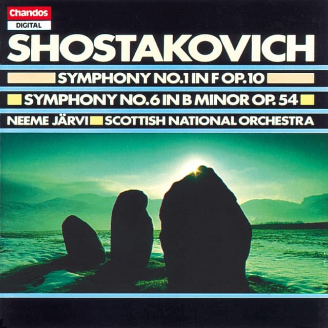Symphony no. 1 in F, op. 10 / Symphony no. 6 in B minor, op. 54 cover