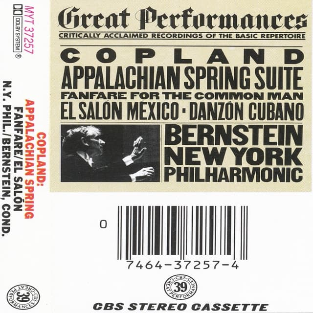 CBS Great Performances, Volume 39: Appalachian Spring Suite / Fanfare for the Common Man / El Salón México / Danzón Cubano cover