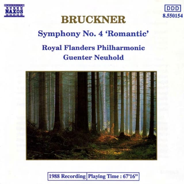 Symphony No. 4 in E-flat major, "Romantic" (Royal Flanders Philharmonic feat. conductor: Günter Neuhold) cover