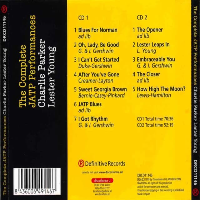 The Complete JATP Performances cover