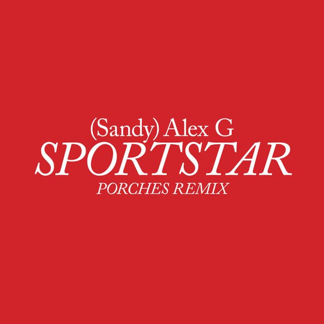 Sportstar (Porches Remix) cover