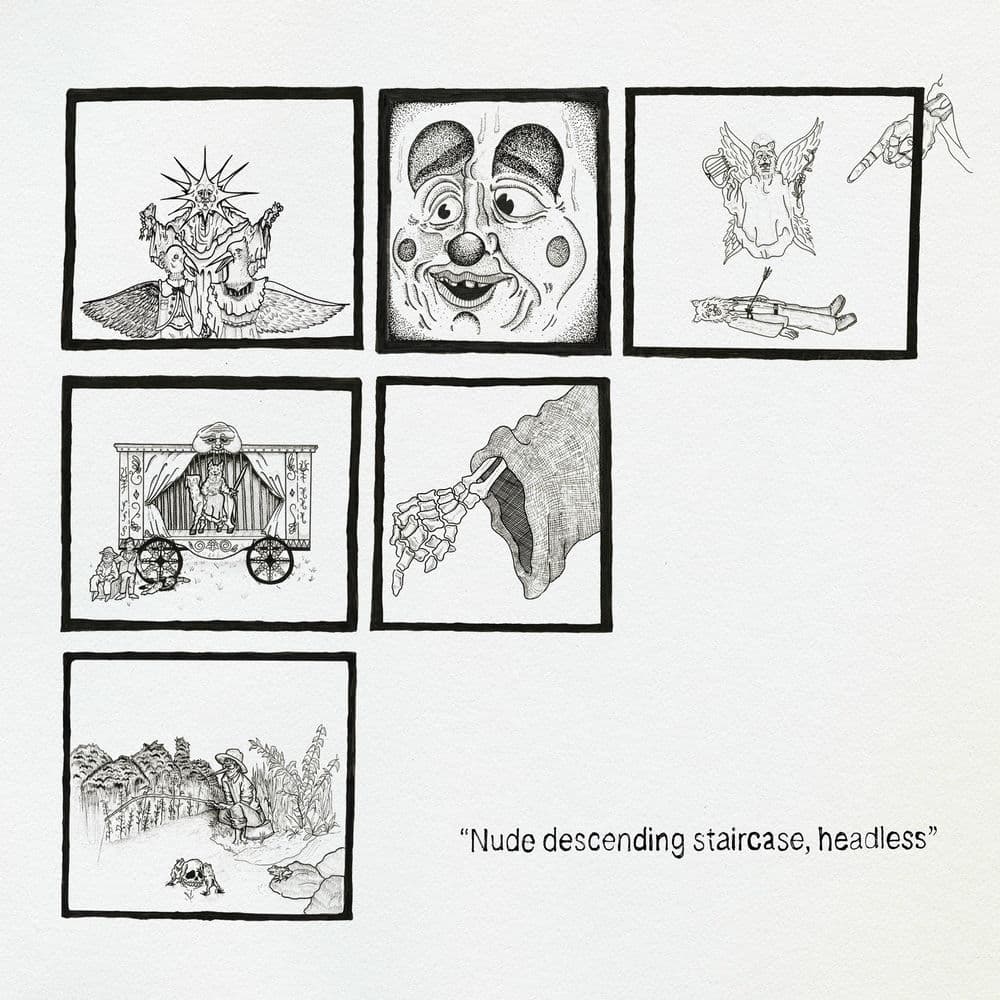Nude descending staircase headless cover