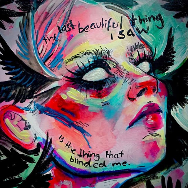the last beautiful thing I saw is the thing that blinded me cover