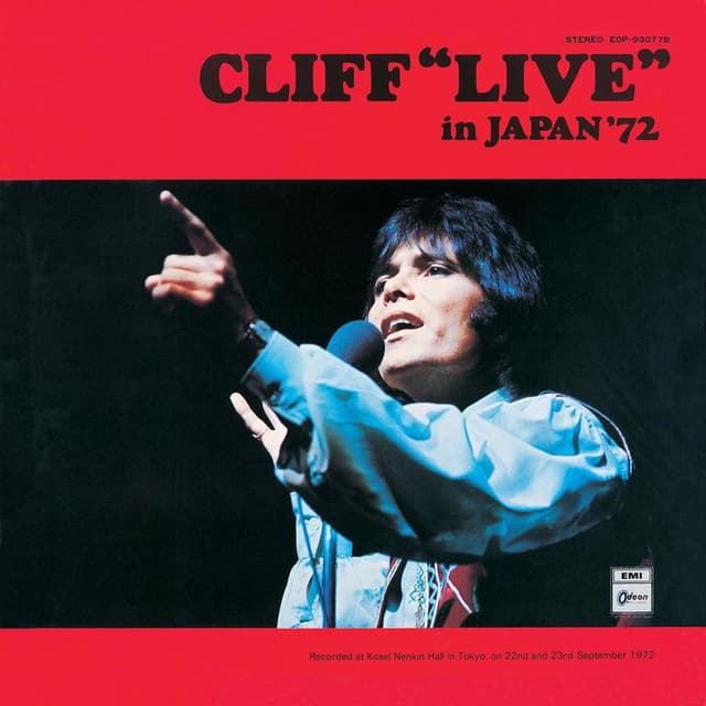 Cliff 'Live' in Japan '72 cover