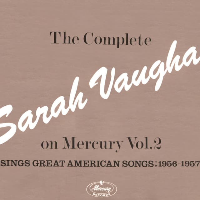 The Complete Sarah Vaughan On Mercury (Vol.2) cover