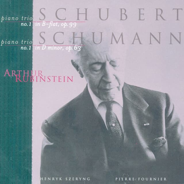Rubinstein Collection, Vol. 76: Schubert Piano Trio No. 1; Schumann Piano Trio No. 1 cover