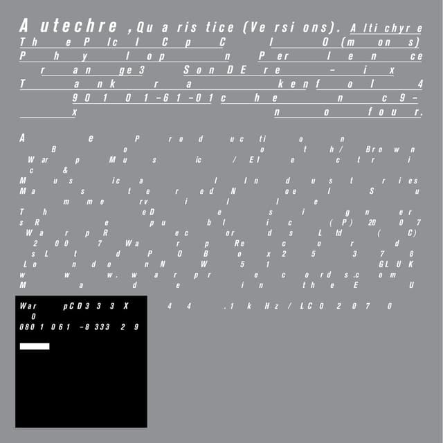 Quaristice (Versions) cover