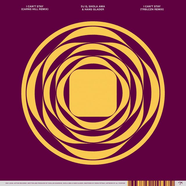 I Can't Stay (Remixes) cover