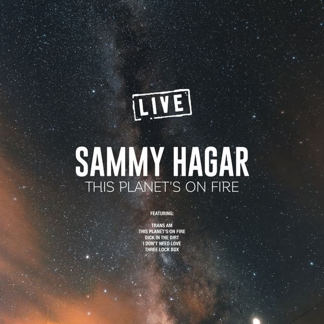 This Planet's On Fire (Live) cover
