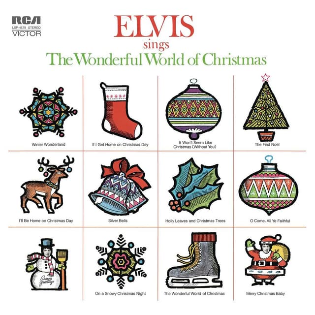 Elvis Sings the Wonderful World of Christmas cover
