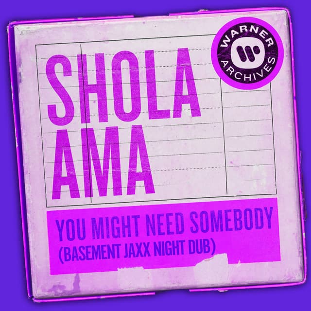 You Might Need Somebody (Basement Jaxx Night Dub) cover