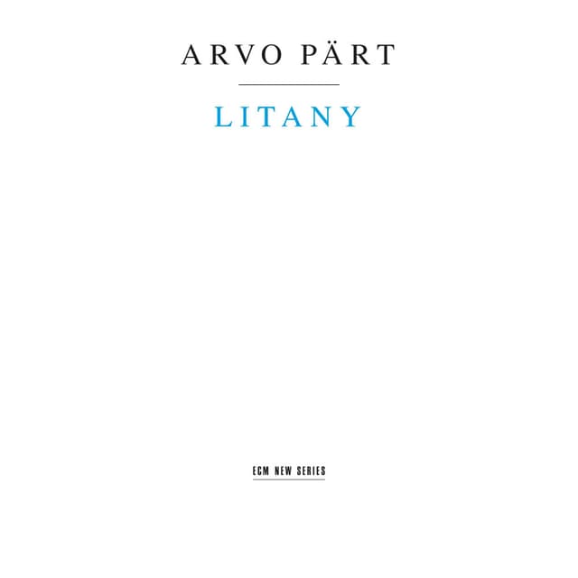 Arvo Pärt: Litany cover