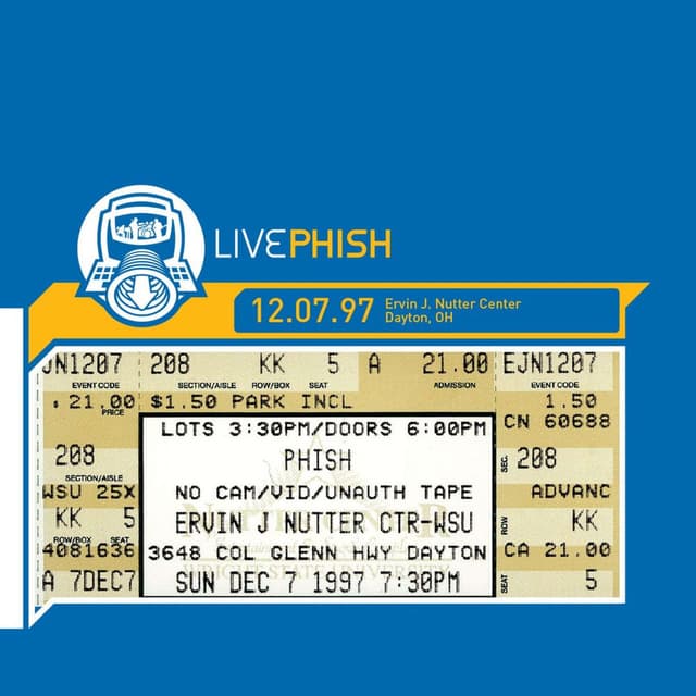 LivePhish 12/07/97 cover