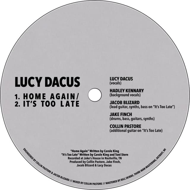 Home Again / It's Too Late cover