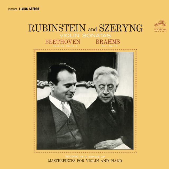Beethoven: Violin Sonata No. 8 in G Major, Op. 30 - Brahms: Violin Sonata No. 1 in G Major, Op. 78 cover