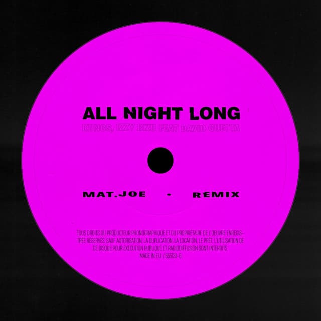 All Night Long (Mat.Joe Remix) cover