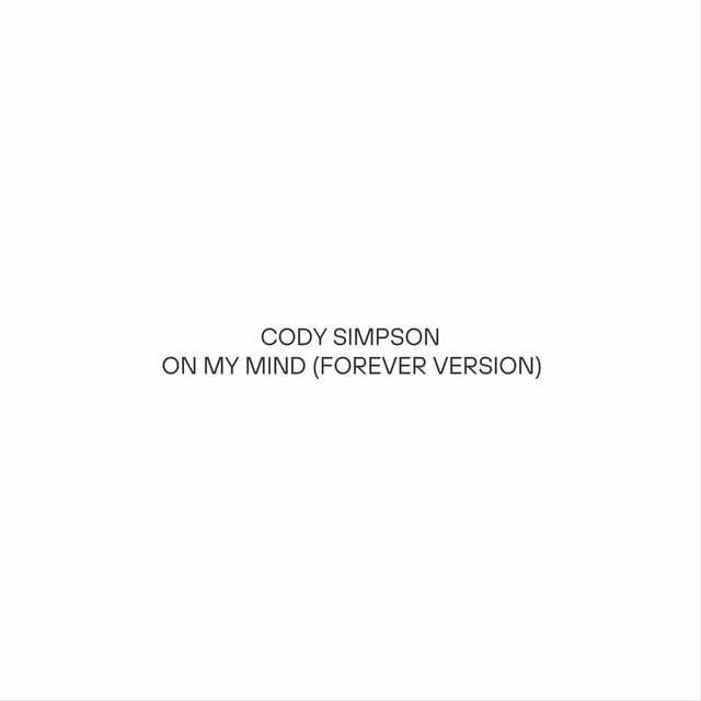 On My Mind (Forever Version) cover