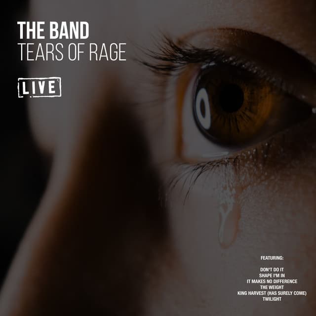 Tears of Rage (Live) cover