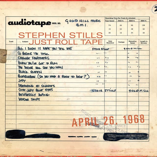 Just Roll Tape - April 26th 1968 cover
