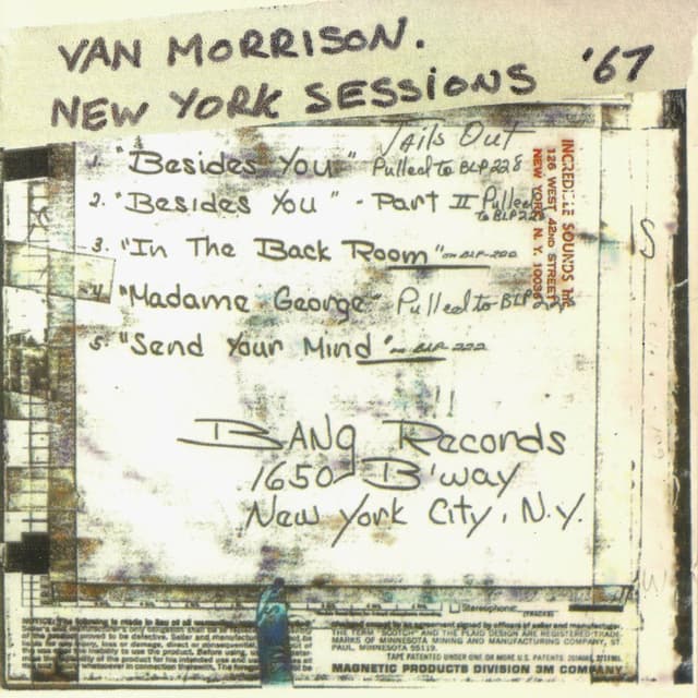The New York Sessions 1967 cover