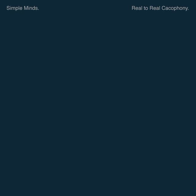 Reel To Real Cacophony cover