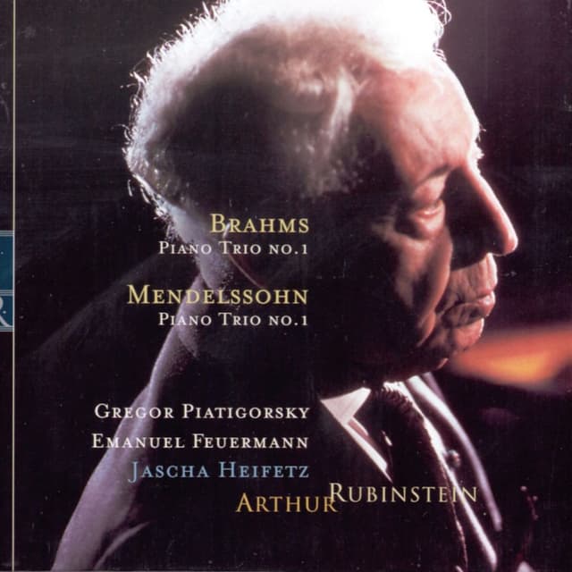 Rubinstein Collection, Vol. 24: Mendelssohn: Piano Trio, Op. 49; Brahms: Piano Trio, Op. 8 cover
