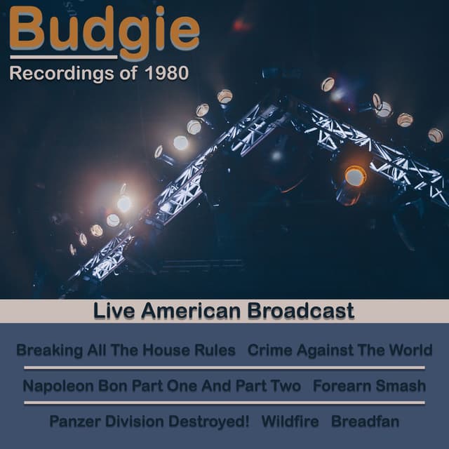 Budgie - Recordings of 1980 - Live American Broadcast (Live) cover