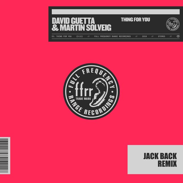 Thing For You (Jack Back Remix) cover