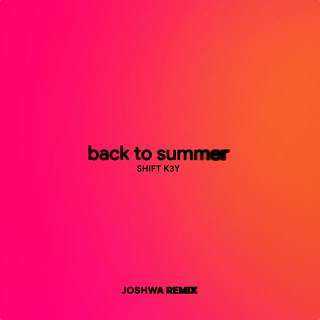 Back To Summer (Joshwa Remix) cover