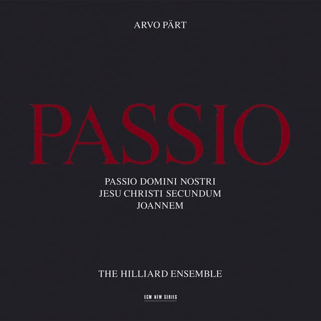 Arvo Pärt: Passio cover