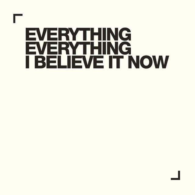 I Believe It Now cover