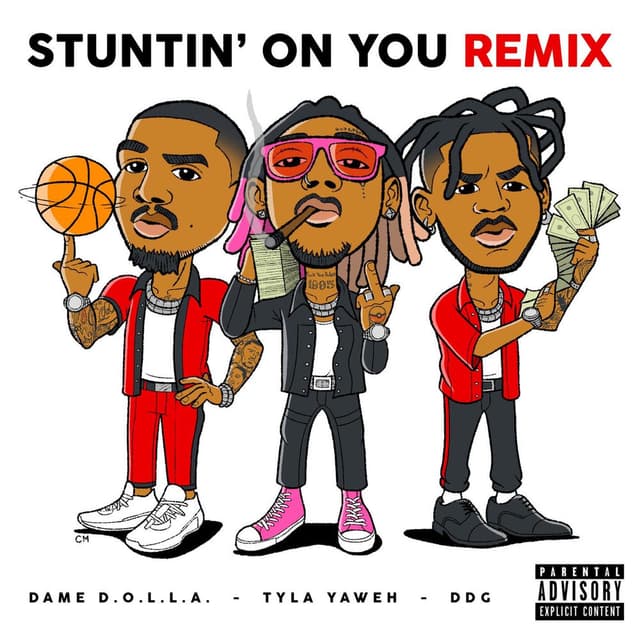 Stuntin' On You (feat. DDG & Dame D.O.L.L.A.) (Remix) cover