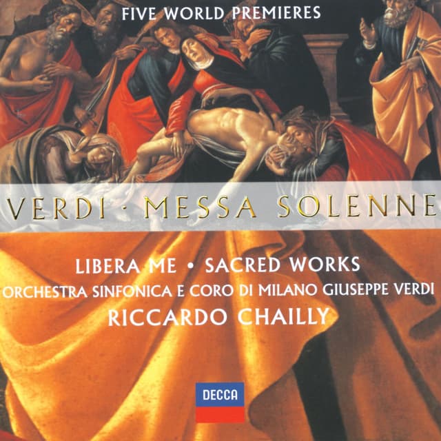 Verdi: Messa Solenne; Libera Me; Sacred Works (Five World Premieres) cover