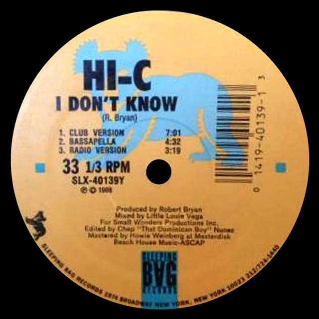 I Dont Know cover