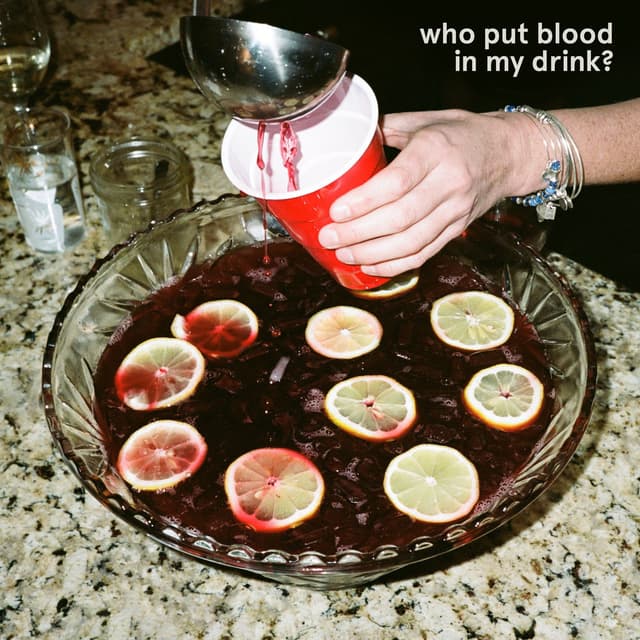 who put blood in my drink? cover