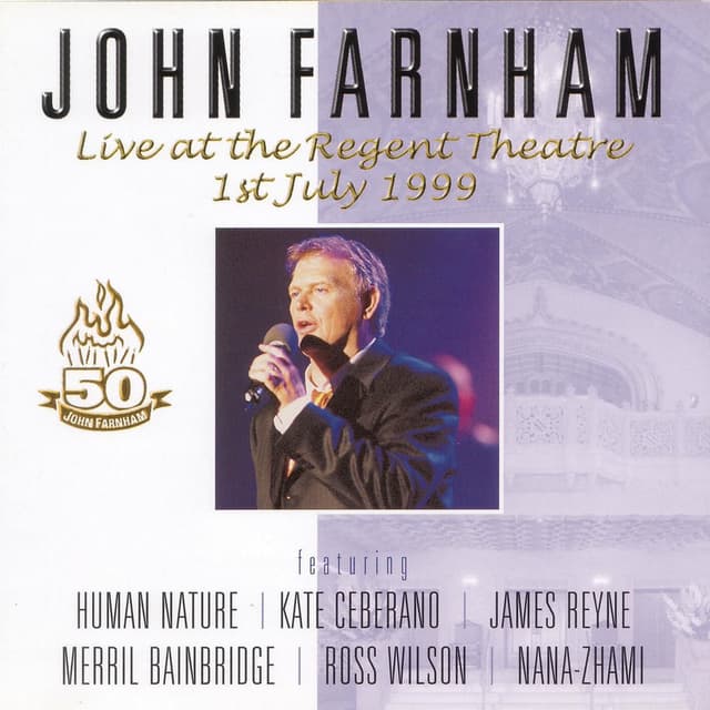 John Farnham Live At The Regent Theatre cover