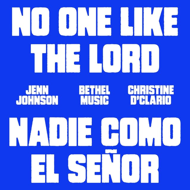 No One Like The Lord/Nadie Como El Señor (Live) cover