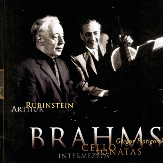 Rubinstein Collection, Vol. 64: All Brahms: Sonatas Nos. 1 & 2 for Cello and Piano; 5 Intermezzi cover