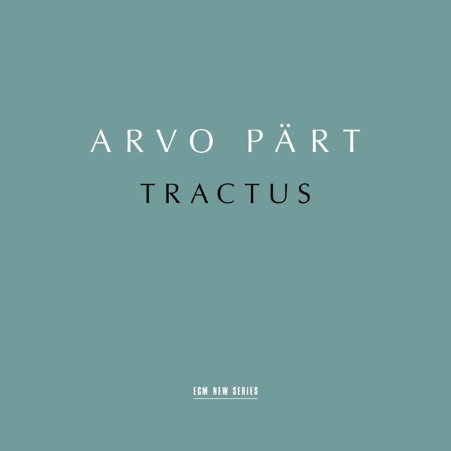 Arvo Pärt: Tractus cover