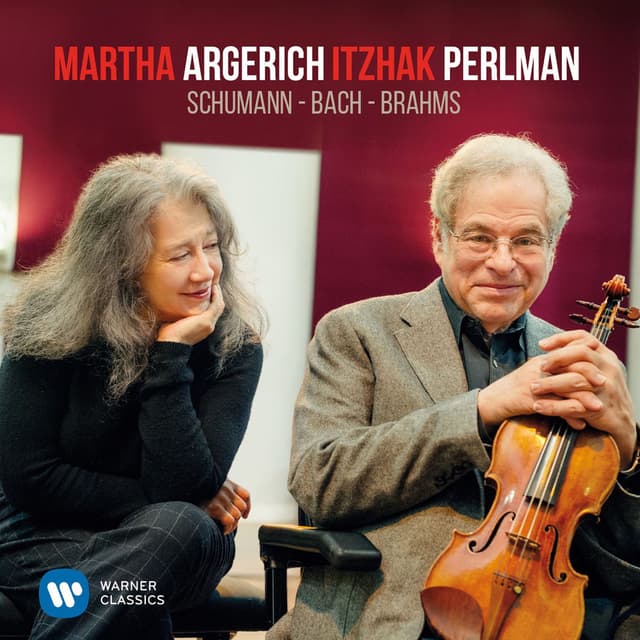 Perlman & Argerich play Schumann, Bach & Brahms cover
