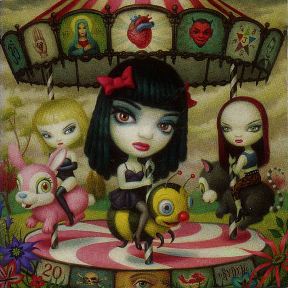 Clear Hearts Grey Flowers cover