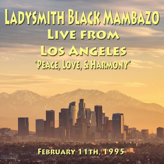 Live From Los Angeles: Peace, Love & Harmony (February 11, 1995) cover