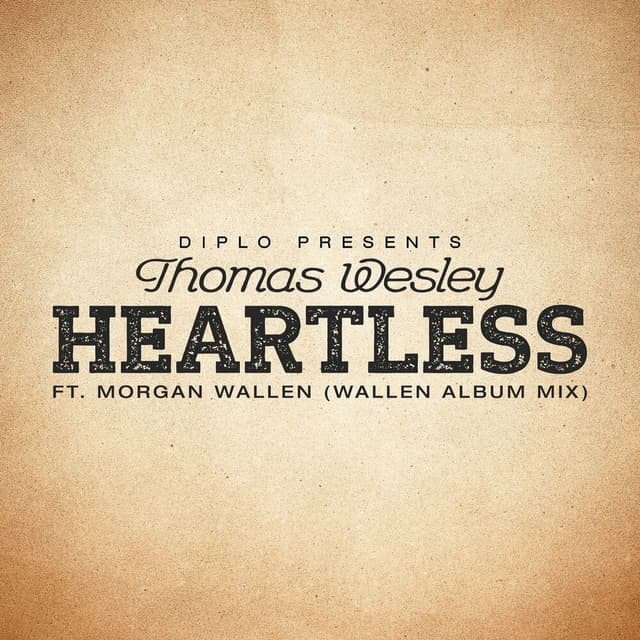 Heartless (feat. Morgan Wallen) (Wallen Album Mix) cover