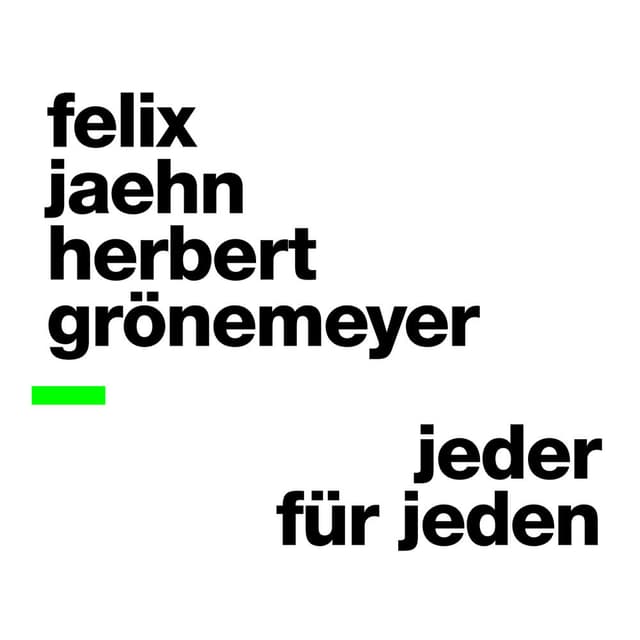 Jeder für Jeden cover