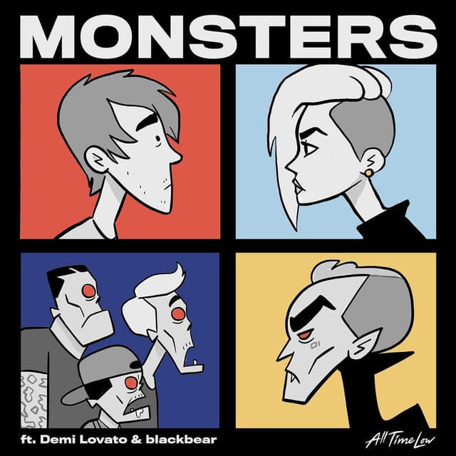 Monsters (feat. Demi Lovato and blackbear) album cover