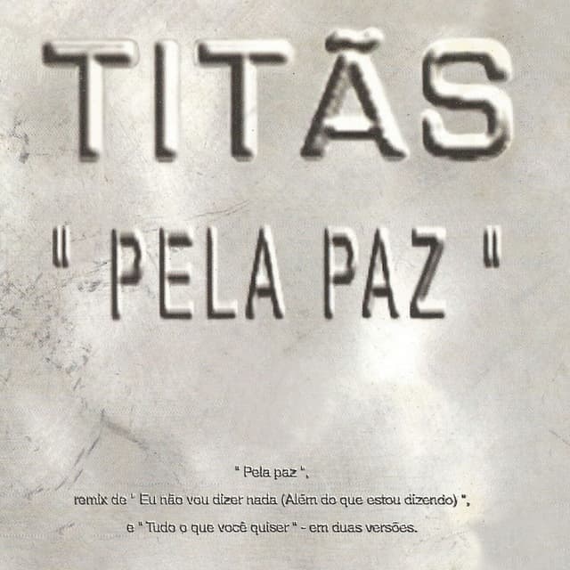 Pela paz cover