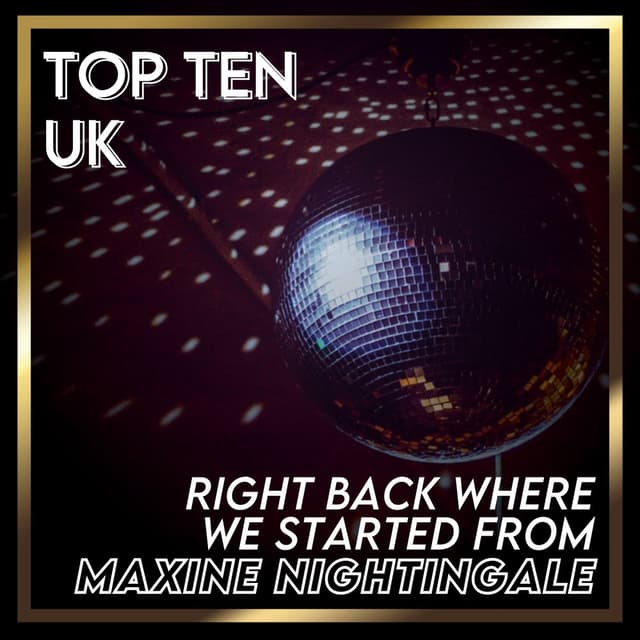 Right Back Where We Started From (UK Chart Top 40 - No. 8) cover